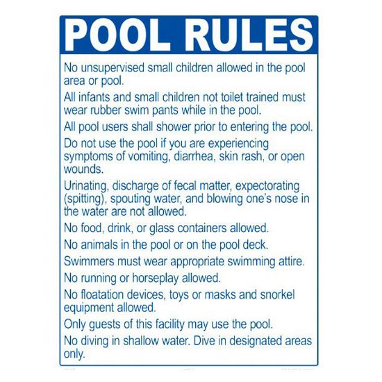 2044WS1824E: POOL RULES ME ONLY 2044WS1824E