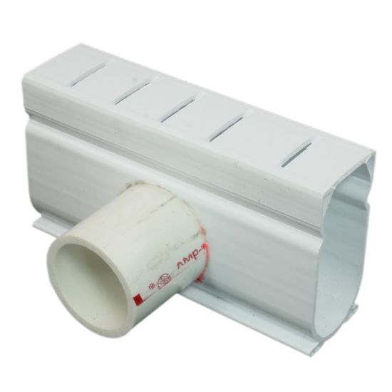 DSAW: DECK DRAIN SIDE ADAPTER WHITE DSAW