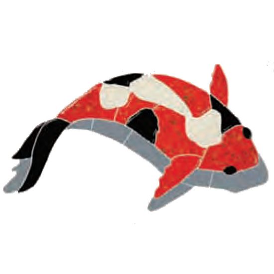 KFSREDRS: KOI FISH RED W/SHADOW 8 KFSREDRS