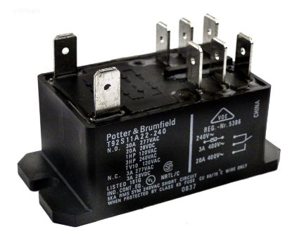 T92S11A22240: RELAY DPDT 30A 240VAC COIL T92S11A22240