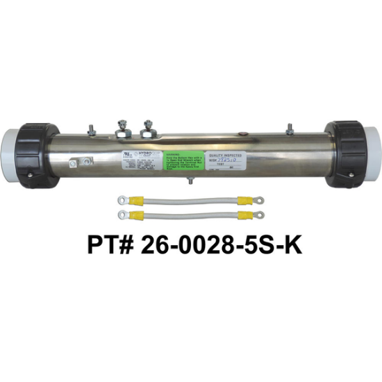 26-0028-5S-K: Hot Tub Heater Replacement Assy, Replacement, 2.25"x15", 4.0kW, Vita / DM Ind.