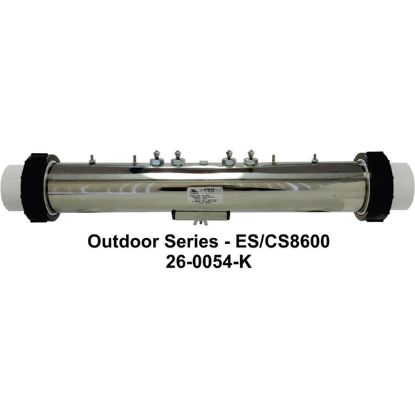 26-0054-K: Hot Tub Heater Replacement Assy, Gecko Series 8000, 3"x19.25", 11kW