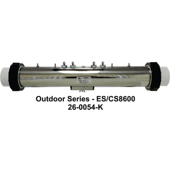 26-0054-K: Hot Tub Heater Replacement Assy, Gecko Series 8000, 3"x19.25", 11kW