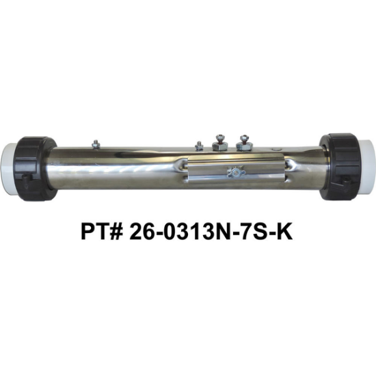 26-0313N-7S-K: Hot Tub Heater Replacement Assy, Replacement, 2.25"x15", 5.5kW, Nuwave Spas