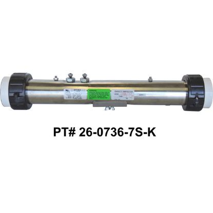 26-0736-7S-K: Hot Tub Heater Replacement Assy, Replacement, 2.25"x15", 5.5kW, Advanced Spas, L.A. Spas