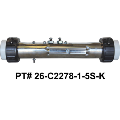 26-C2278-1-5S-K: Hot Tub Heater Replacement Assy, Replacement, 2.25"X12", 4.0kW, Marquis Spas