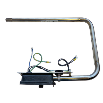 26-C3552-1-7T-K: Hot Tub Heater Replacement Assy, Low Flow, Laing, Square Back, 2.1/3.4kW, D1, w/Auto Reset TCO & Flow Switch, Titanium