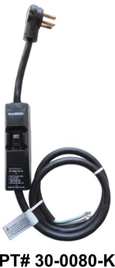 30-0080-K: Cord, GFCI, 30A, 240V, Inline, 6' STW