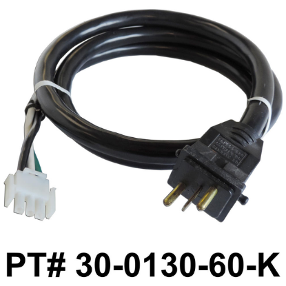 30-0130-60-K: Cord, 3P AMP x Large Molded, 60"