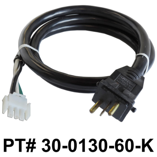 30-0130-60-K: Cord, 3P AMP x Large Molded, 60"
