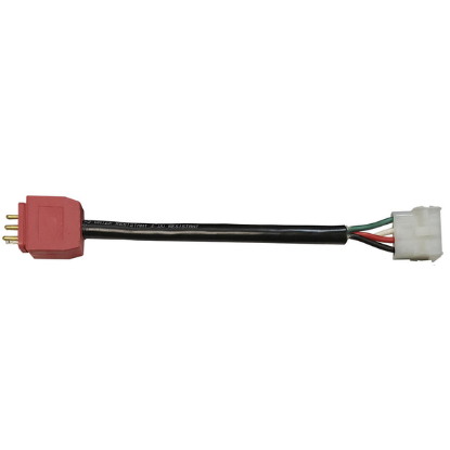 30-1220-L6: Cord, Adapter, RED, 14/4, 6", P1/2 Amp (female) To  Molded (male)