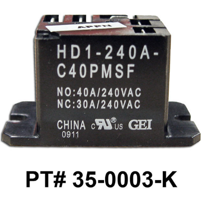 35-0003-K: Relay, SPDT, 240V, 15A, T-91