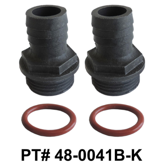 48-0041B-K: Barb Kit, 3/4" for Double Barrel Hot Tub Heater Replacement, w/O-ring