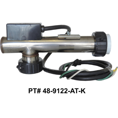 48-9122-AT-K: Hot Tub Heater Replacement Assy, 3.6kW, Titanium, 12.7", "L", w/Cord, Arctic Spas