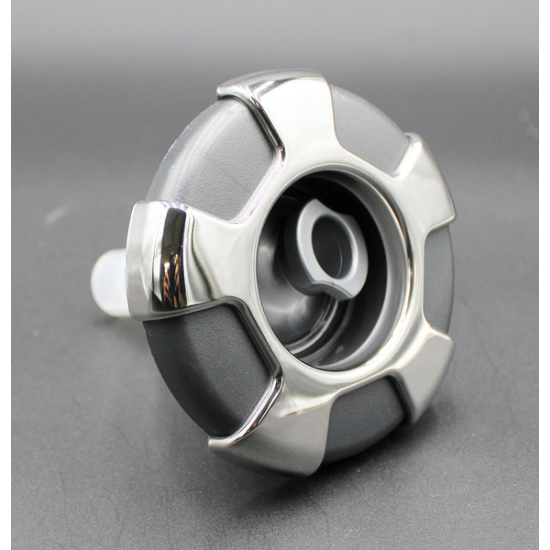 23446-112-790: Hot tub jet INSRT,CRWN, DIR,400,SS GRY