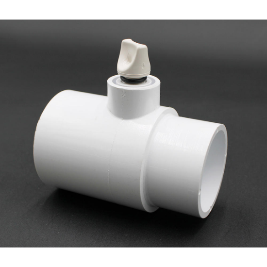 400-4260: TEE, 2"Sx2"SPGx3/8"PLUG