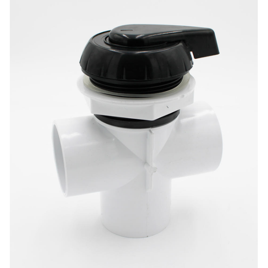600-3061: DIVERTER ASY, 2", 3WAY,BLK, WW