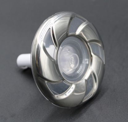 PLU282053W: Hot tub jet INSRT,CANDY CANE,3" SS CAL