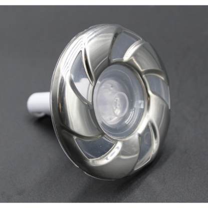 PLU282053W: Hot tub jet INSRT,CANDY CANE,3" SS CAL