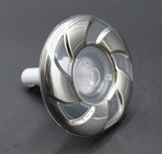 PLU282053W: Hot tub jet INSRT,CANDY CANE,3" SS CAL