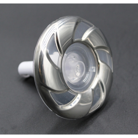 PLU282053W: Hot tub jet INSRT,CANDY CANE,3" SS CAL