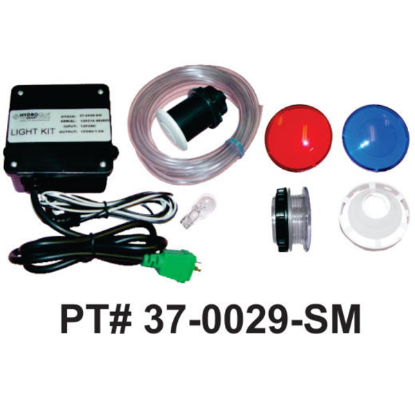 120 Volt Light Kit with Wall Fitting &amp; Molded Plug 37-0029-SM