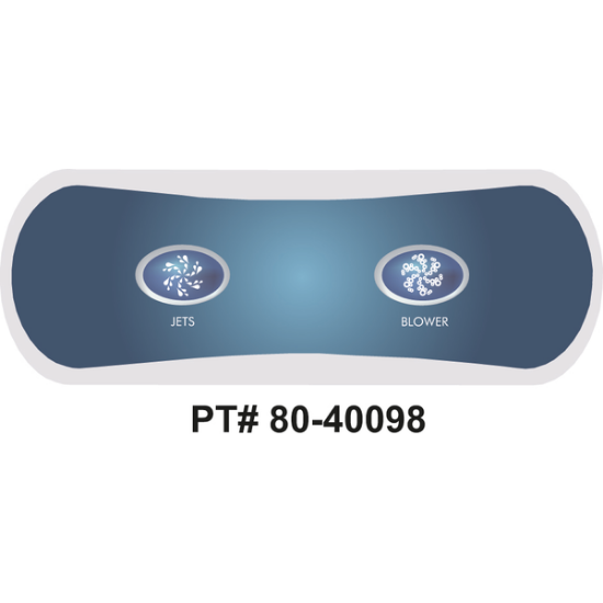 2 Button Balboa Series AX20 Topside Overlay 80-40098-K