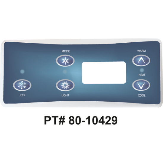 5 Button Balboa Series VL701S Topside Overlay 80-10429-K
