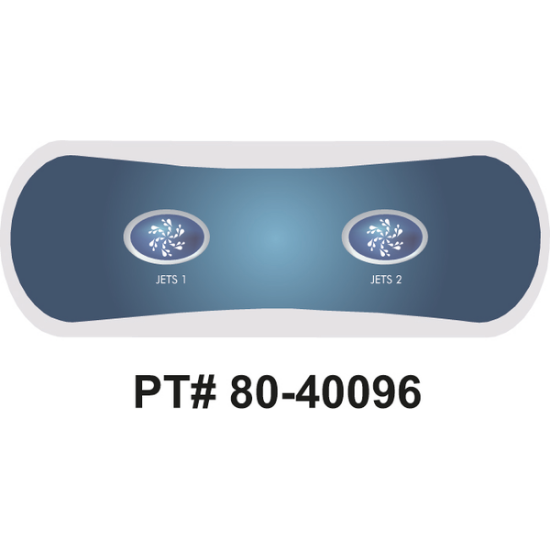 Balboa Series AX20 2 Button Topside Overlay 80-40096-K