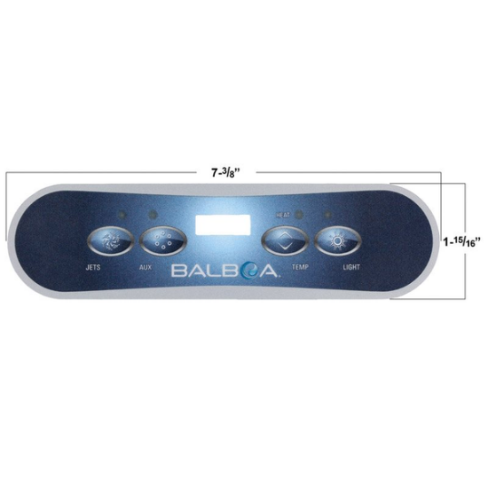 Balboa Series ML400 4 Button Topside Overlay 80-11345-K