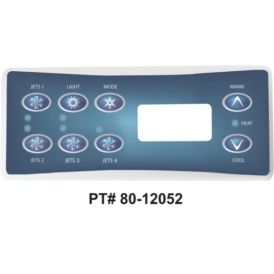 Balboa Series ML551 8 Button Topside Overlay 80-12052-K