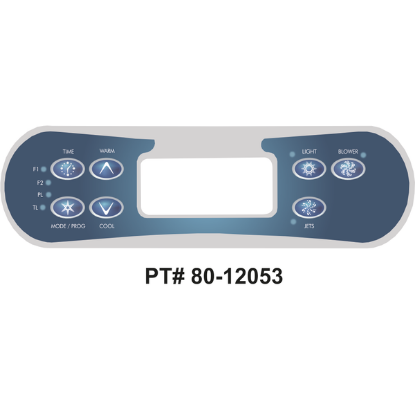 Balboa Series ML700 7 Button Topside Overlay 80-12053-K
