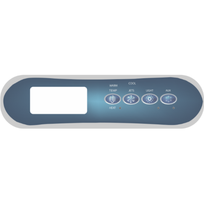 Balboa Series TP400T 4 Button Topside Overlay 80-12511-K