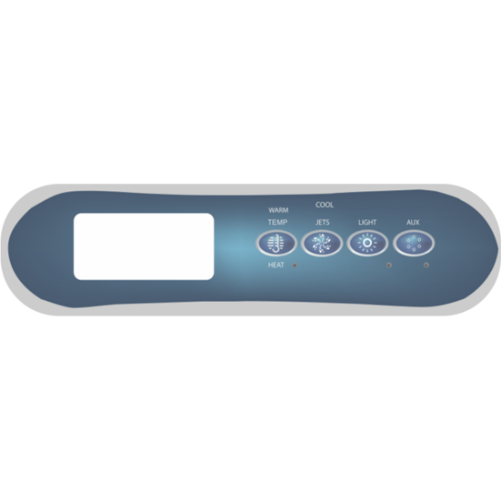 Balboa Series TP400T 4 Button Topside Overlay 80-12511-K