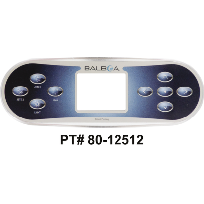 Balboa Series TP800 4 Button Topside Overlay 80-12512-K