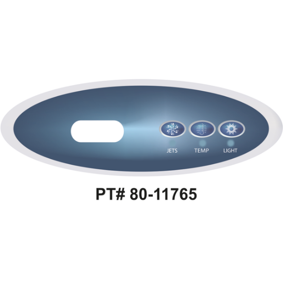 Balboa Series VL240 3 Button Topside Overlay 80-11765-K