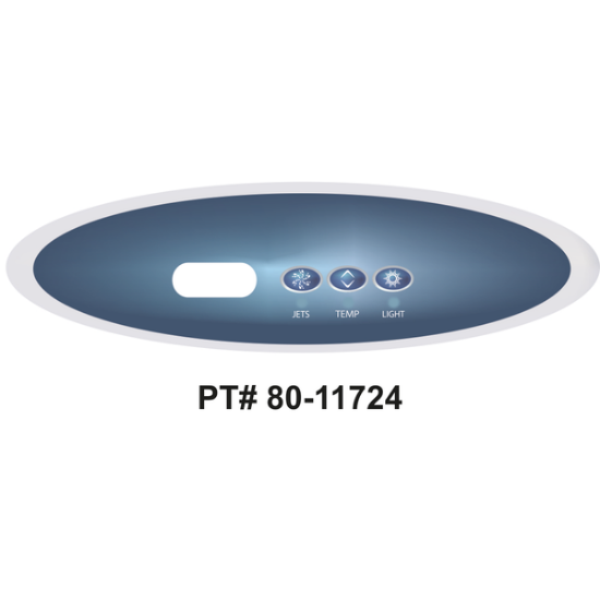 Balboa Series VL260 3 Button Topside Overlay 80-11724-K