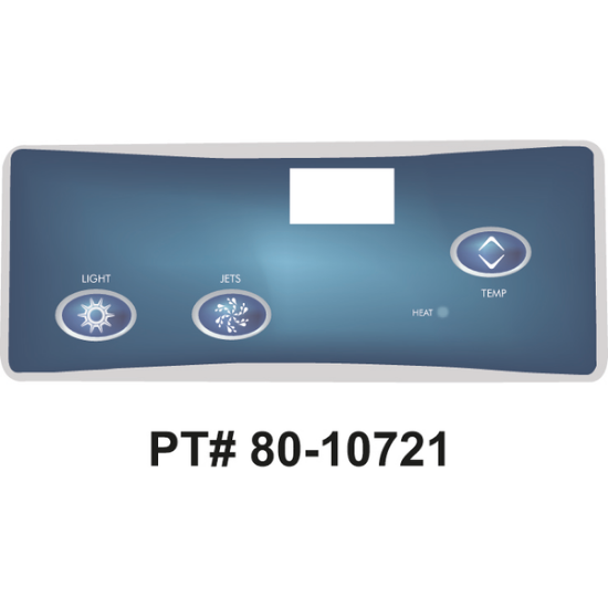Balboa Series VL402 3 Button Topside Overlay 80-10721-K