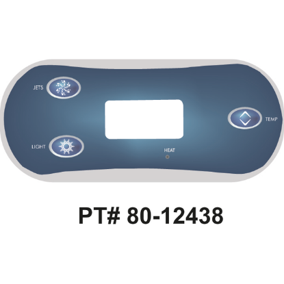 Balboa Series VL406T 3 Button Topside Overlay 80-12438-K