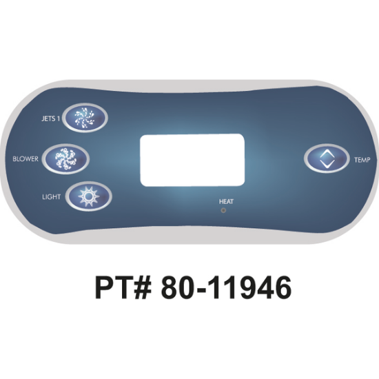 Balboa Series VL406T 4 Button Topside Overlay 80-11946-K