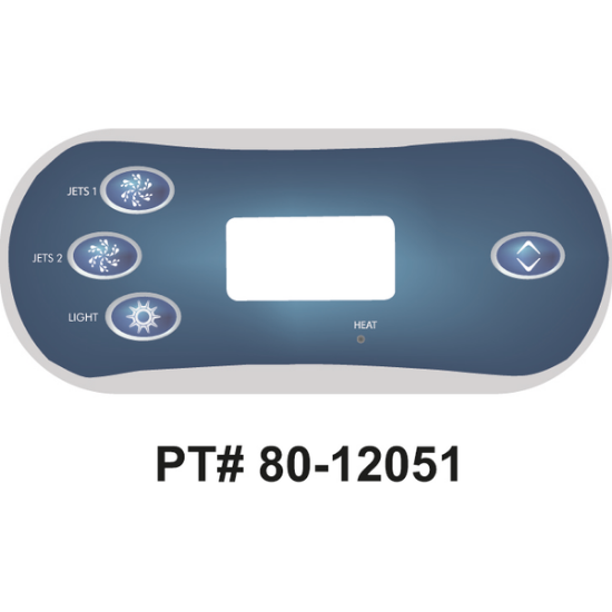 Balboa Series VL406T 4 Button Topside Overlay 80-12051-K