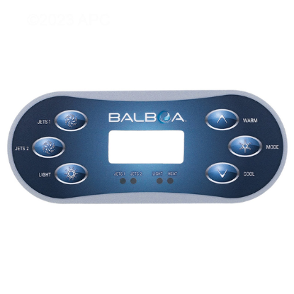 Balboa Series VL600S 6 Button Topside Overlay 80-11774-K