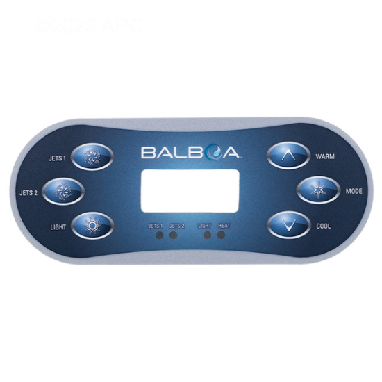 Balboa Series VL600S 6 Button Topside Overlay 80-11774-K