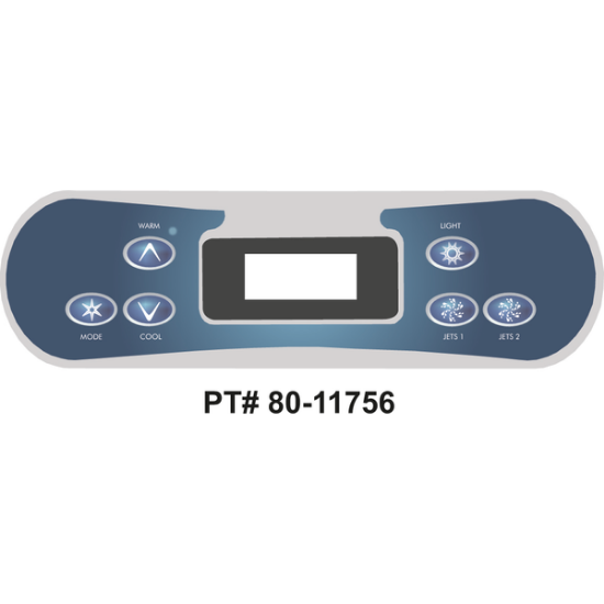 Balboa Series VL700S 6 Button Topside Overlay 80-11756-K