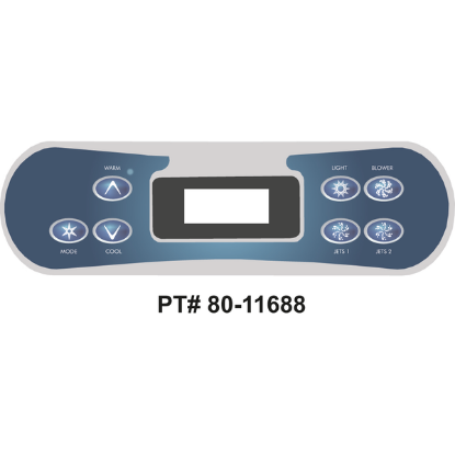 Balboa Series VL700S 7 Button Topside Overlay 80-11688-K