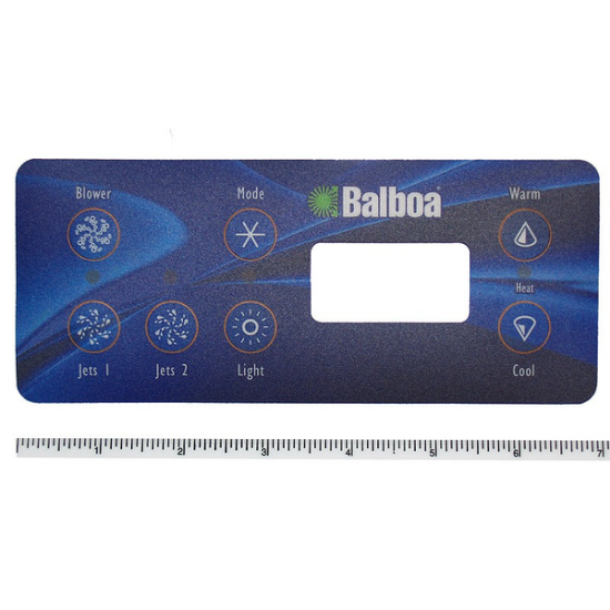 Balboa Series VL701S 7 Button Topside Overlay 80-10430-K