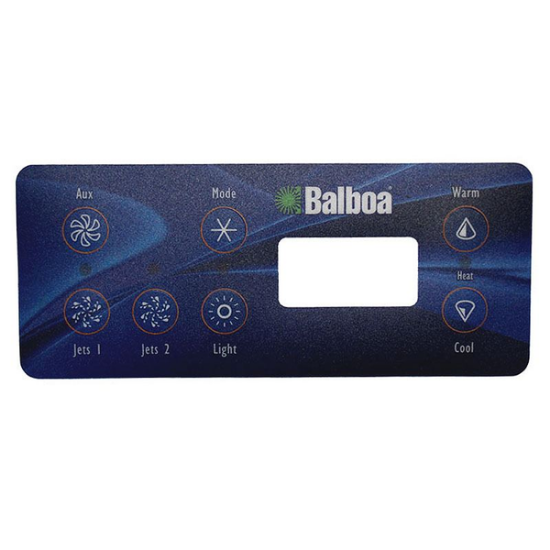Balboa Series VL701S 7 Button Topside Overlay 80-11159-K