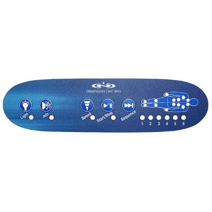 Dimension One Massage Sequencing 5-Button Overlay 01560-0003