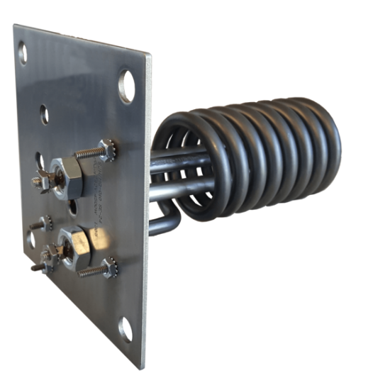 Flange/Coil 2.0kW Titanium Heater Element 12-0016F-K