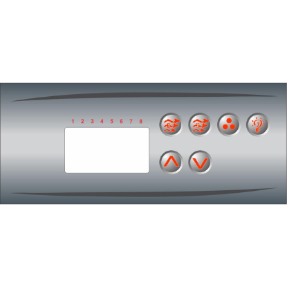 Gecko ECO-3 6-Button Keypad Overlay 80-0203-K